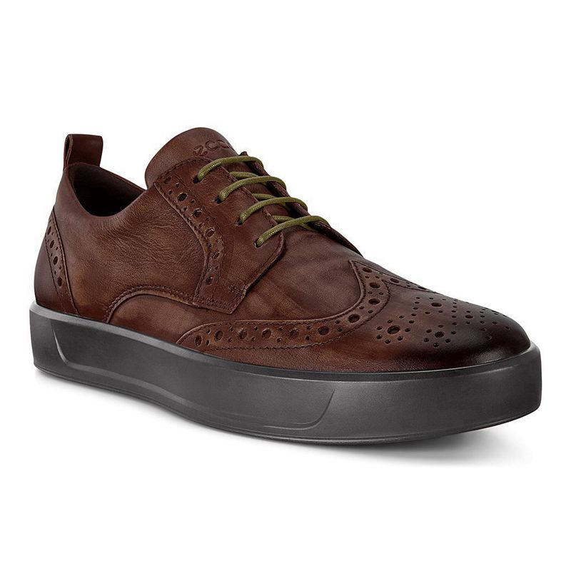 Men Casual Ecco Soft 8 M - Business Brown - India WESKQI364